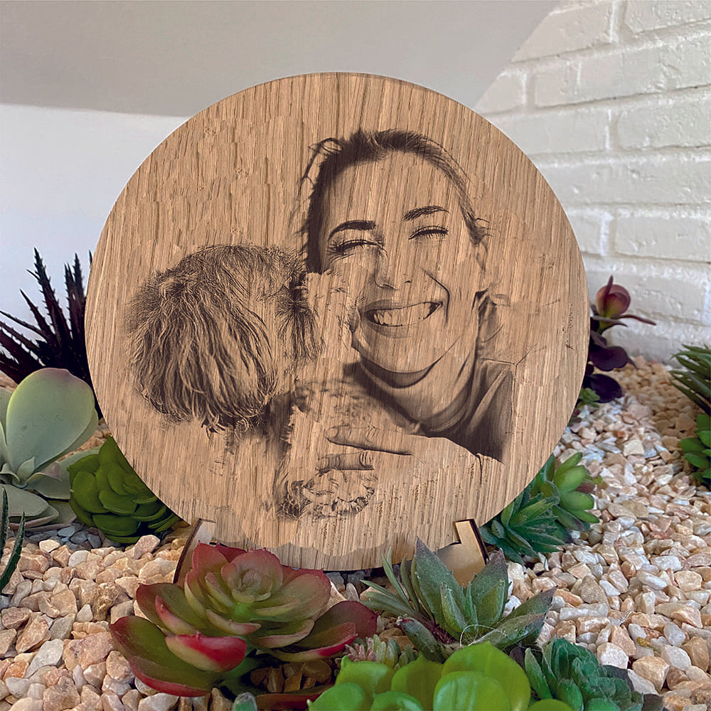 Retrato personalizado en madera