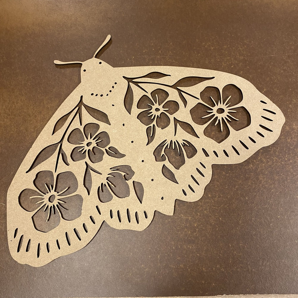 MARIPOSA de NOCHE de madera (estilo bohemio)