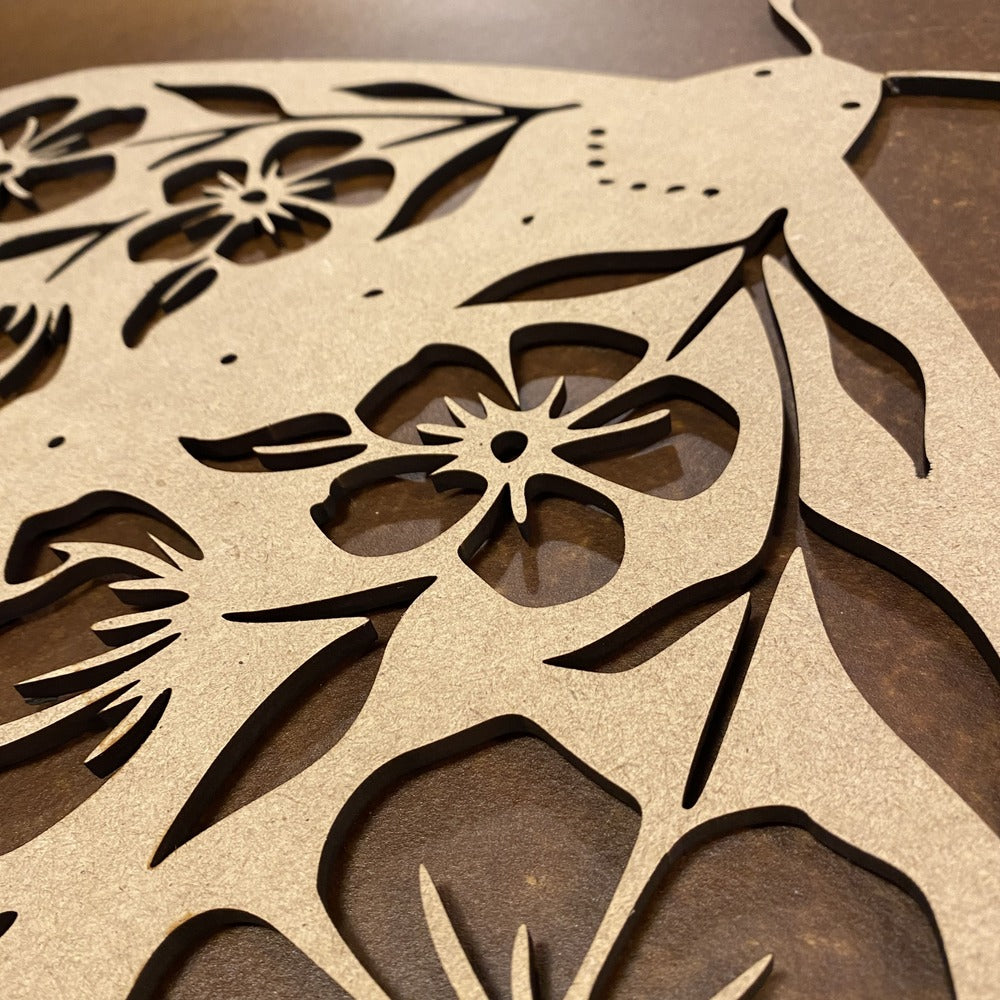 MARIPOSA de NOCHE de madera (estilo bohemio)