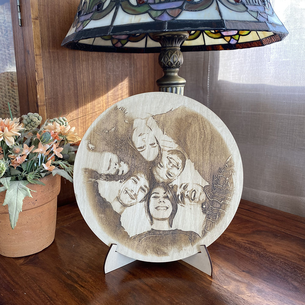 Retrato personalizado en madera