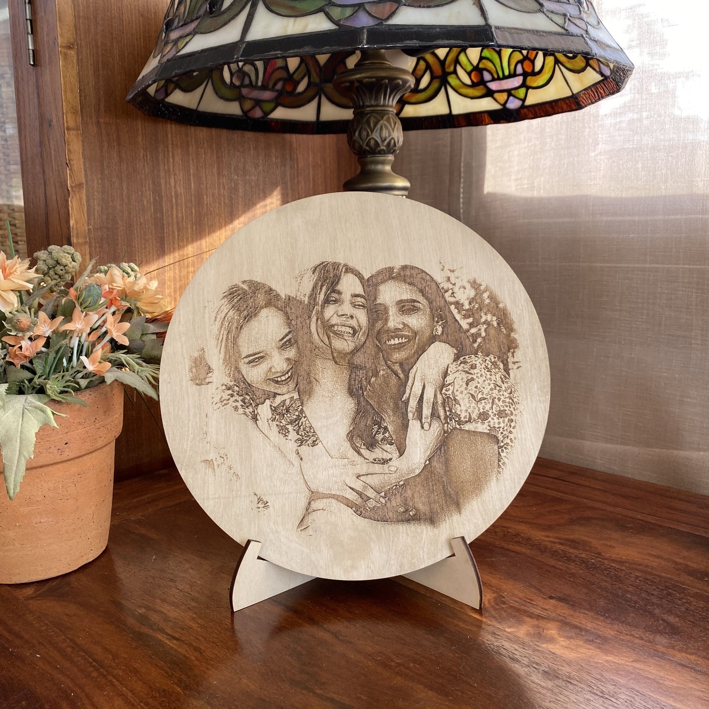 Retrato personalizado en madera