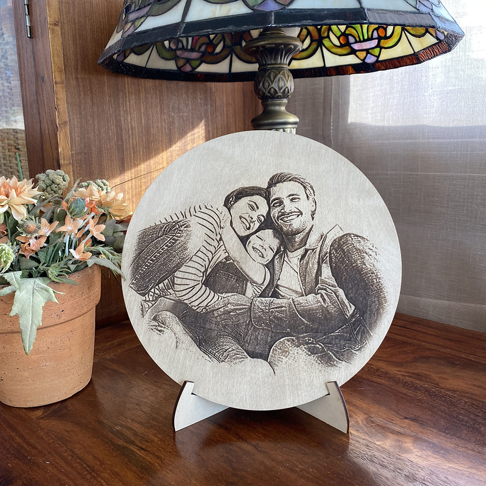 Retrato personalizado en madera