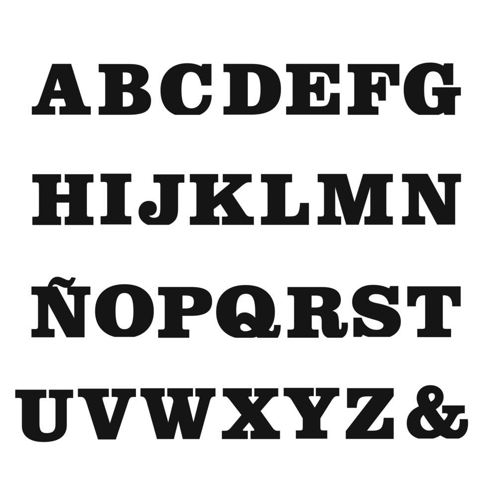 Letra CORPOREA relieve XL