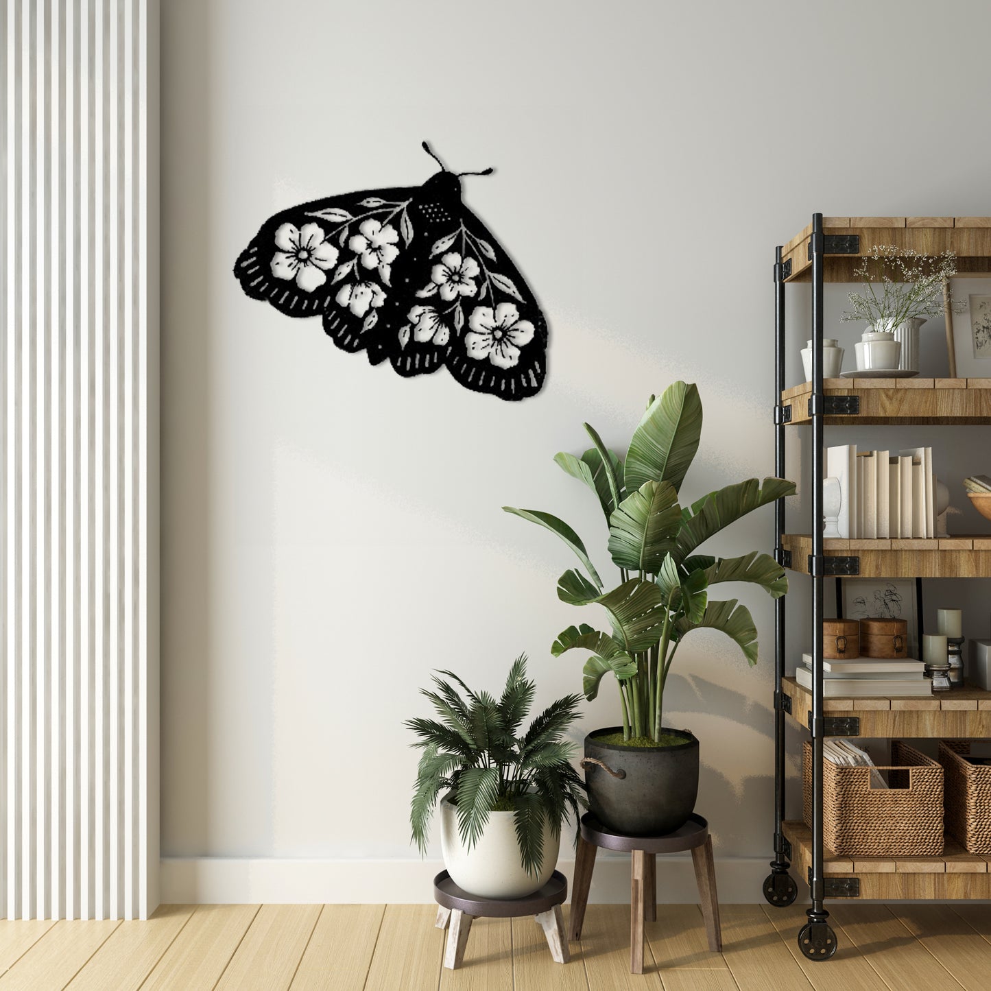 MARIPOSA de NOCHE de madera (estilo bohemio)