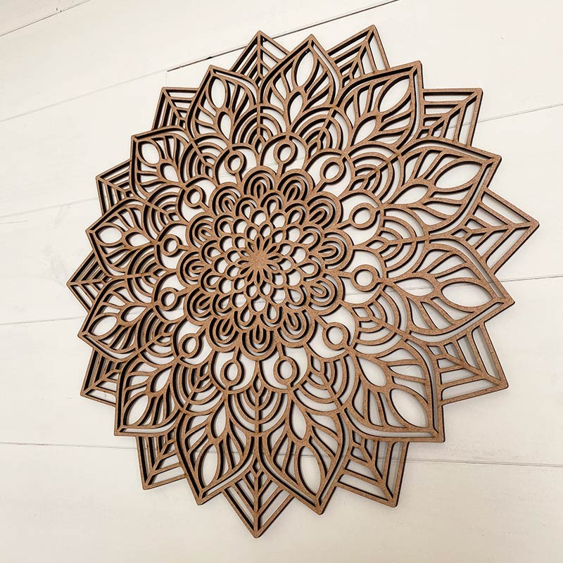 Mandala decorativa de madera INDRA