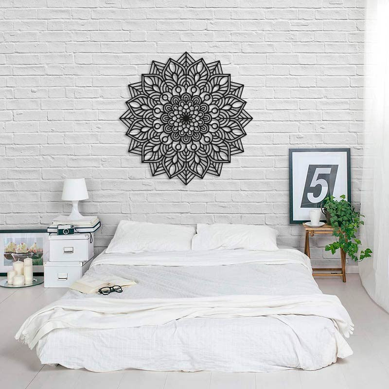 Mandala decorativa de madera INDRA