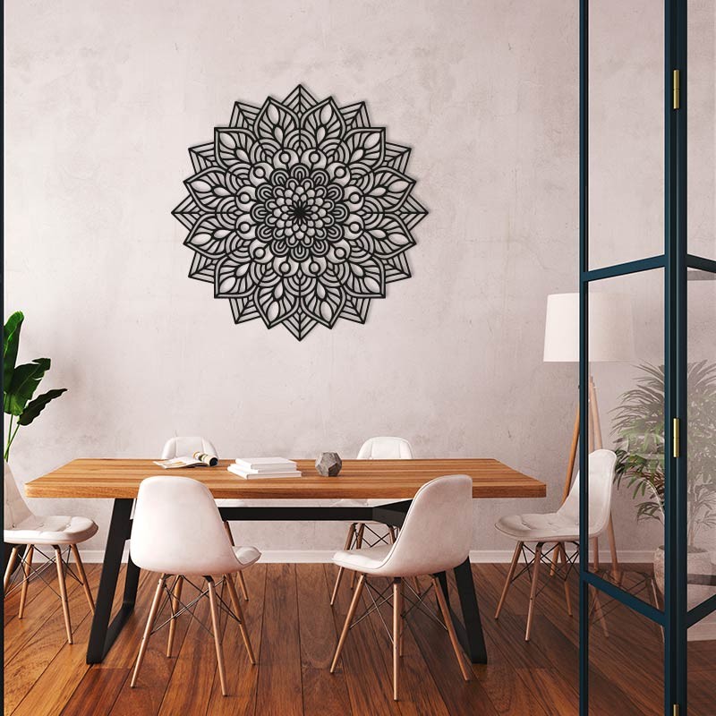 Mandala decorativa de madera INDRA
