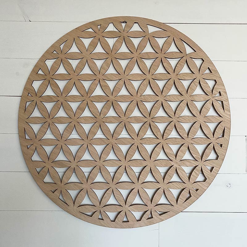 Flor de la vida de madera