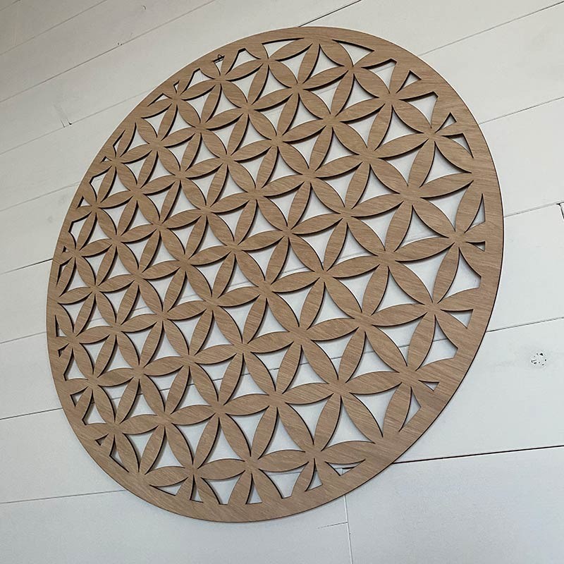 Flor de la vida de madera