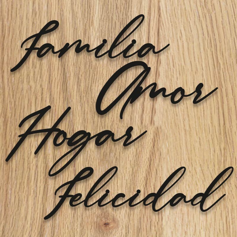 Hogar, amor, familia, felicidad