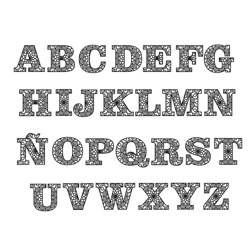 Letra mandala de madera