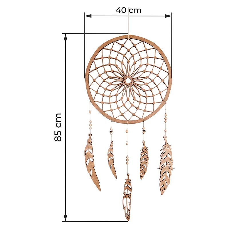 Atrapasueños de madera "APACHE"