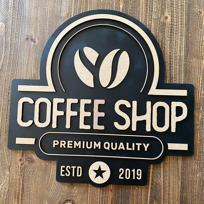 Cuadro madera COFFEE SHOP