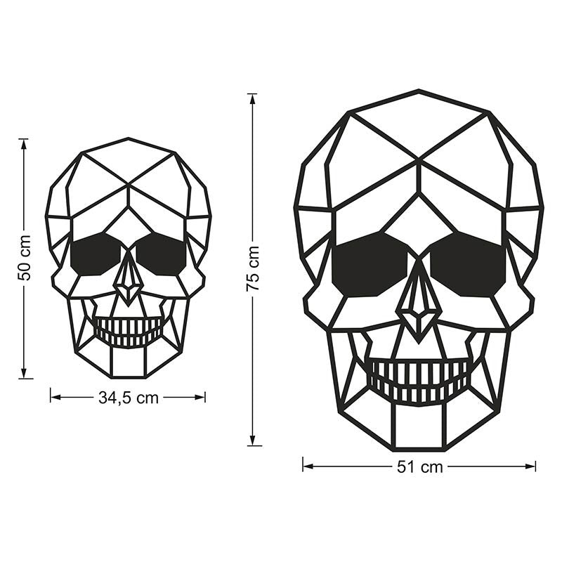 Figura geométrica calavera