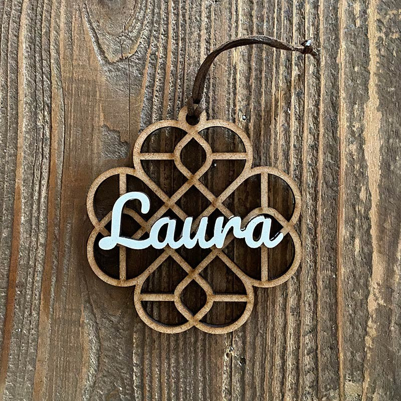 Adorno de navidad personalizado - geometrico 6