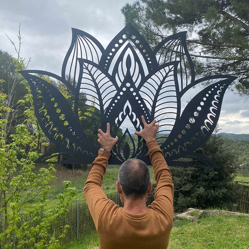 Flor de LOTO de madera XL