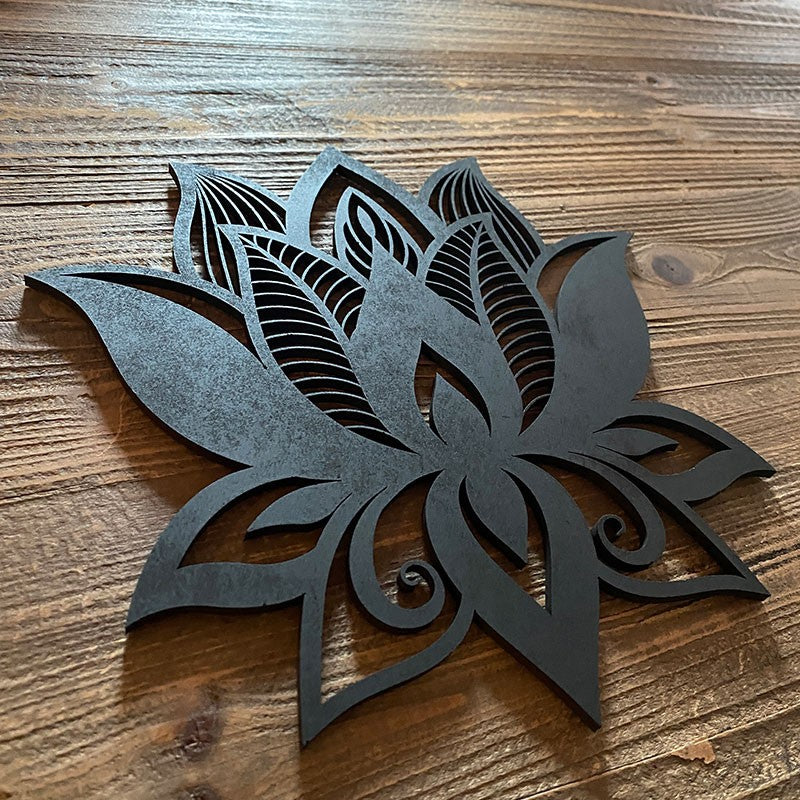 Flor de loto de madera mini