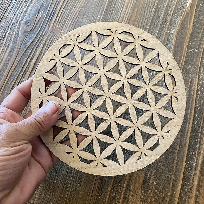 Flor de la vida mini de madera