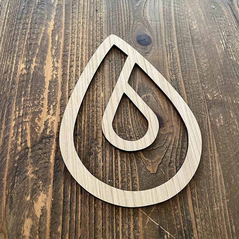 Los 4 elementos de madera decorativos para pared modelo 1