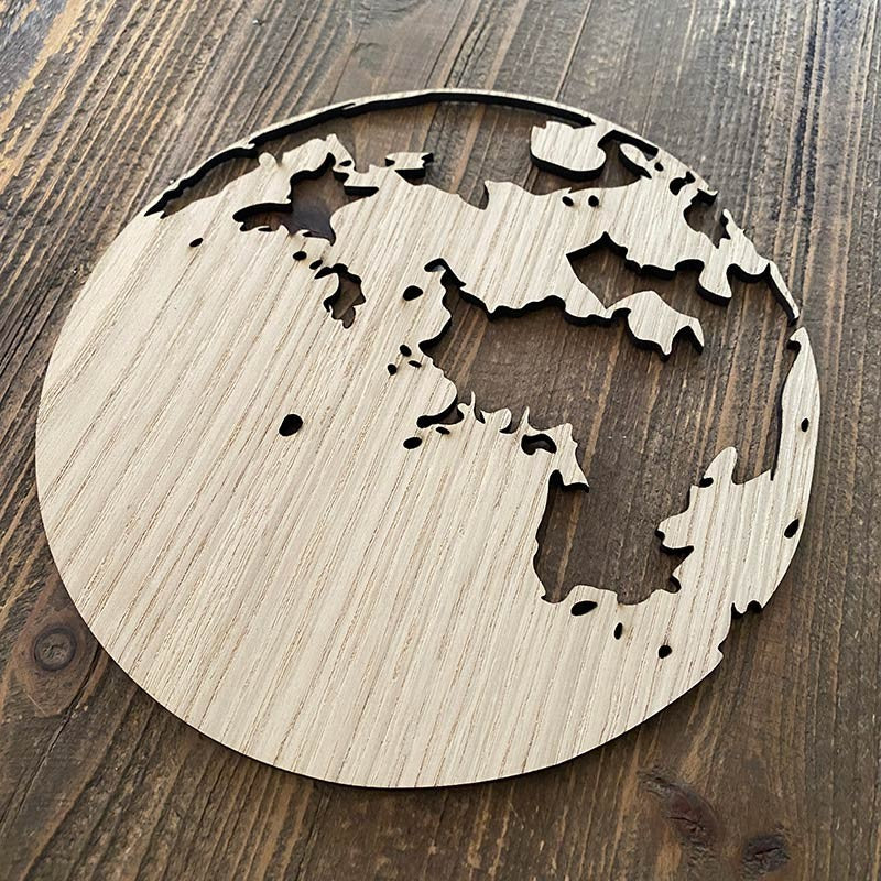 Fase lunar en madera para decoración de pared