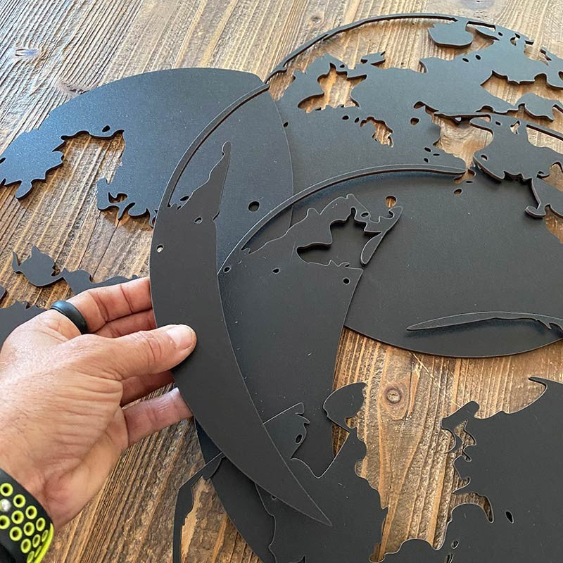 Fase lunar en madera para decoración de pared