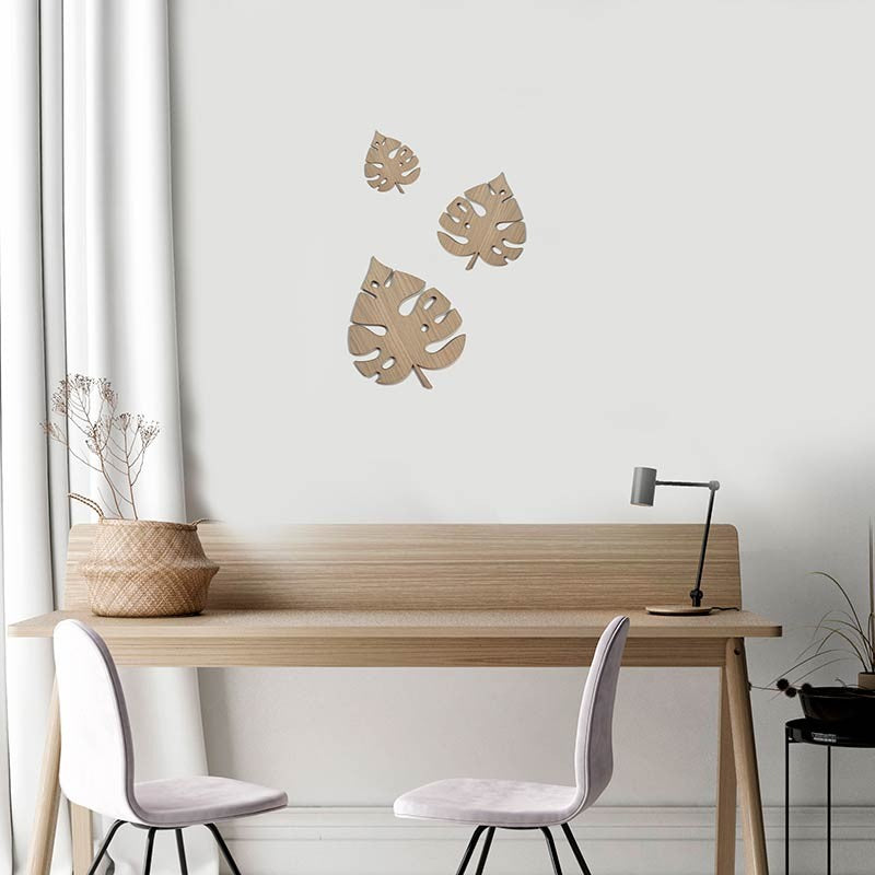 Hoja de árbol de madera modelo 2