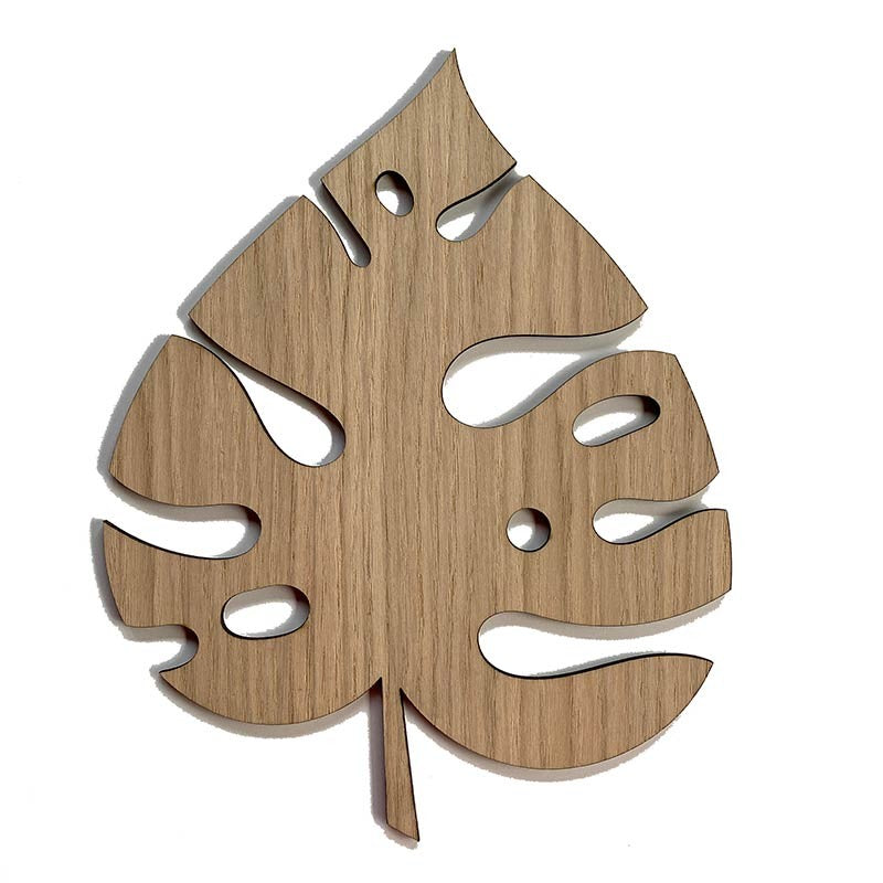 Hoja de árbol de madera modelo 2