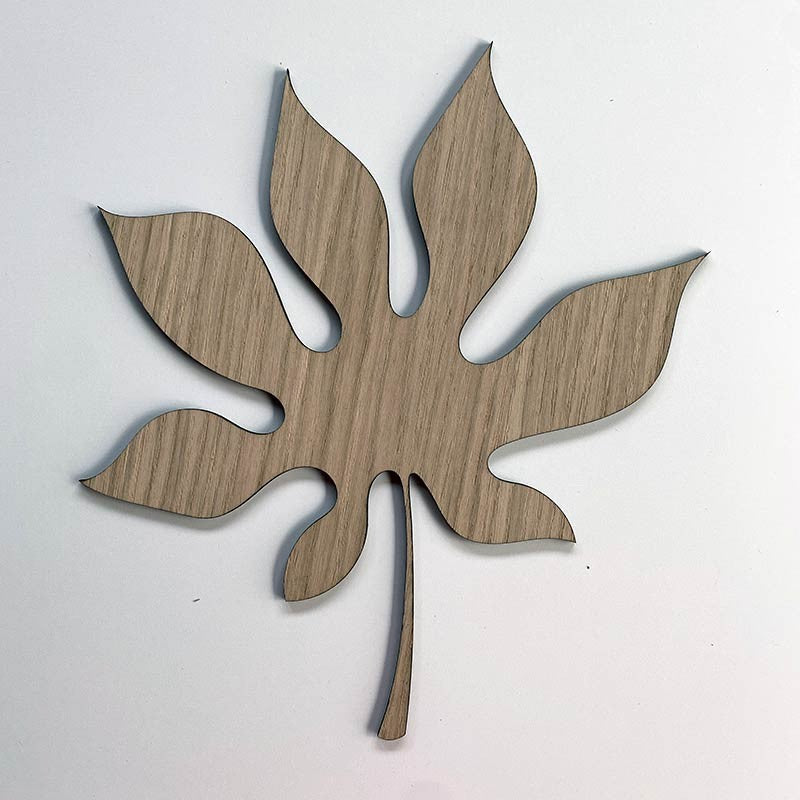 Hoja de árbol de madera modelo 3
