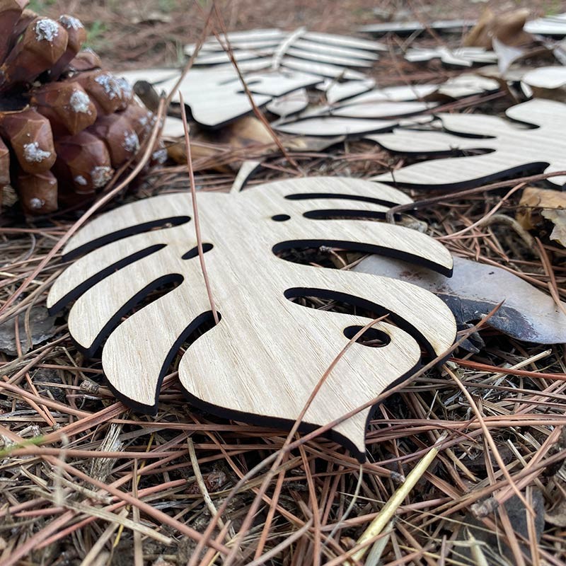Hoja de árbol de madera modelo 5