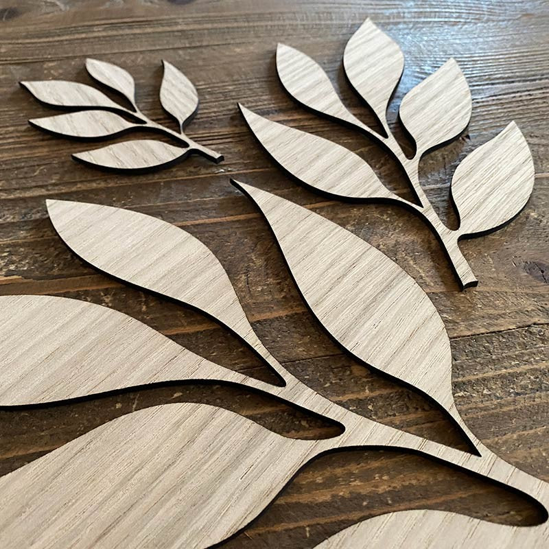 Hoja de árbol de madera modelo 5