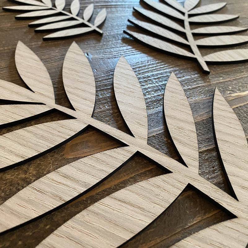 Hoja de árbol de madera modelo 6