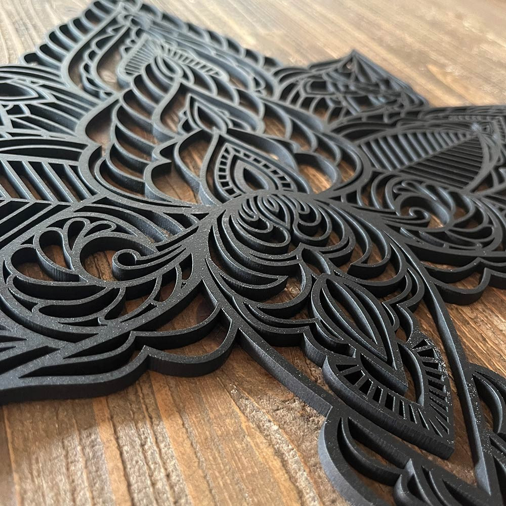 Flor de loto BOHO de madera