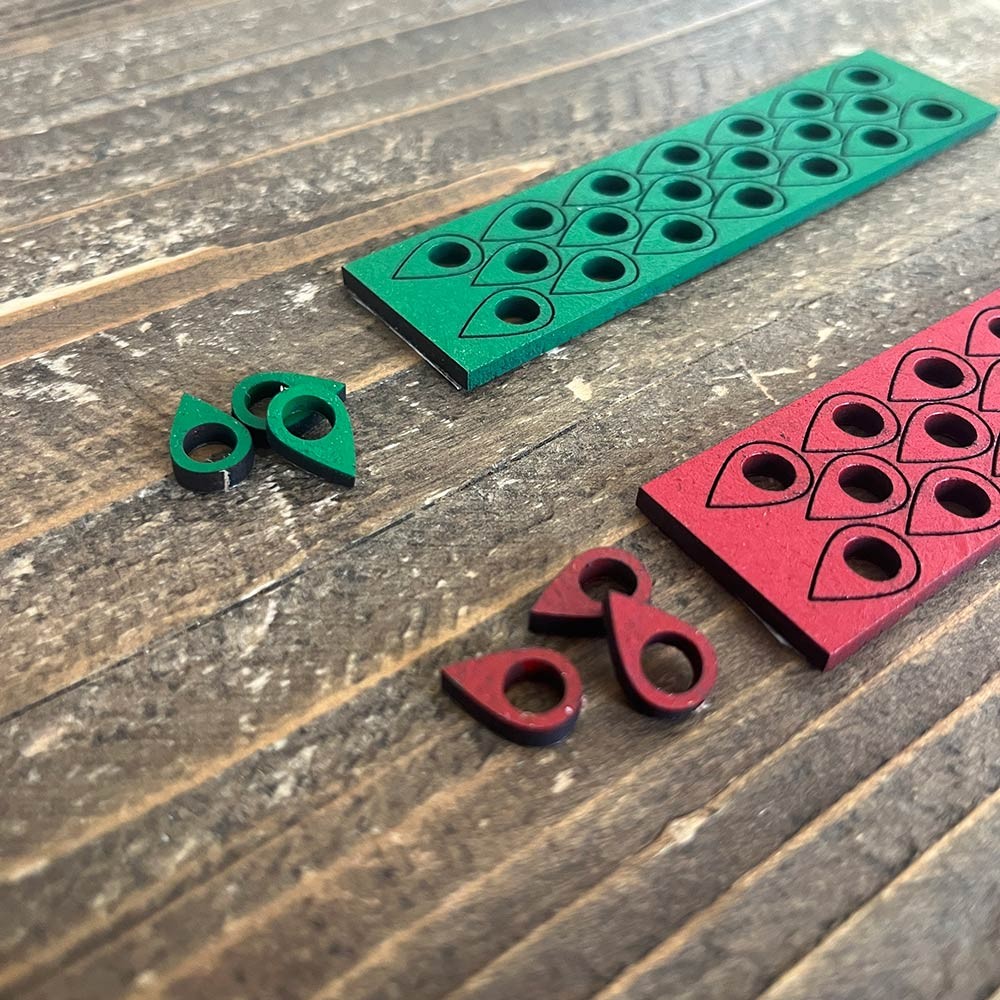 Pins de madera para mapa