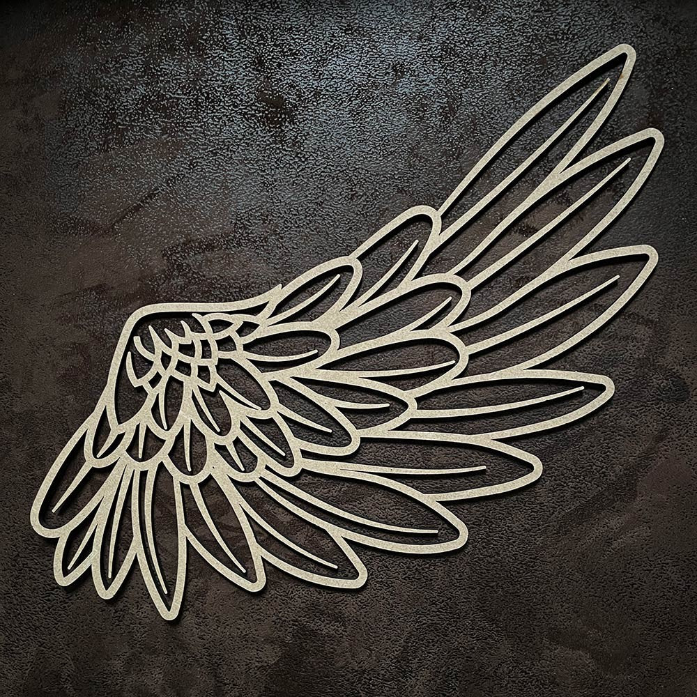 Alas de ángel 01 de madera para decoración de pared