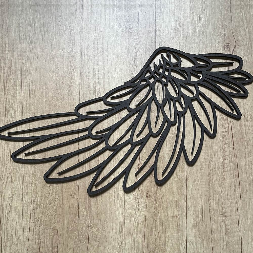 Alas de ángel 01 de madera para decoración de pared