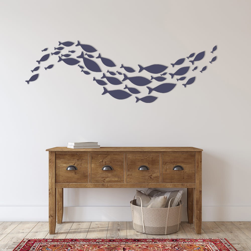 Peces de madera para decoración de paredes