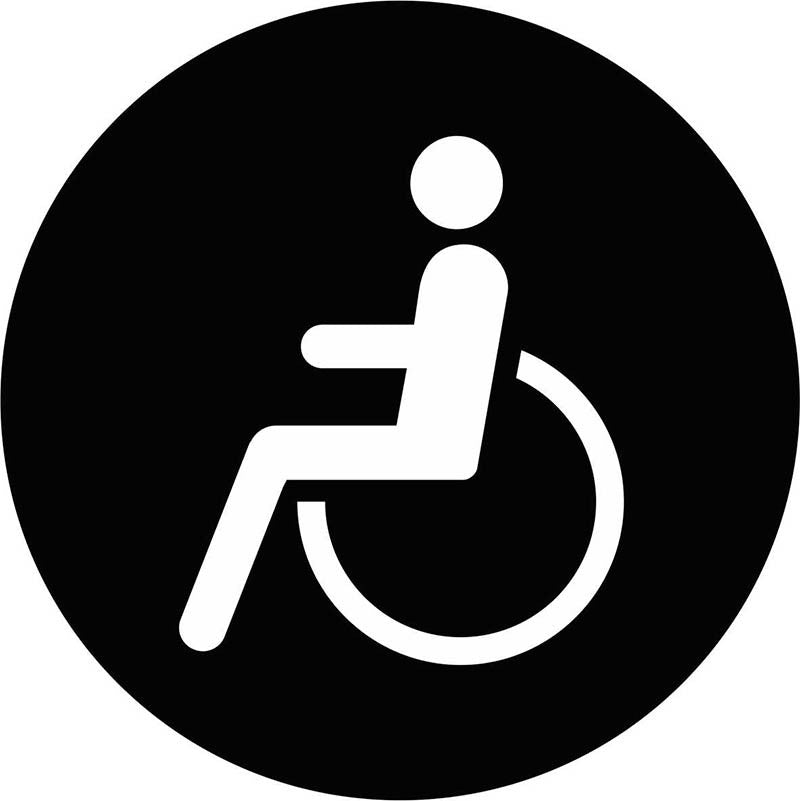 Señal WC "minusválido 01"