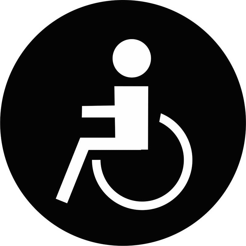 Señal WC "minusválido 03"