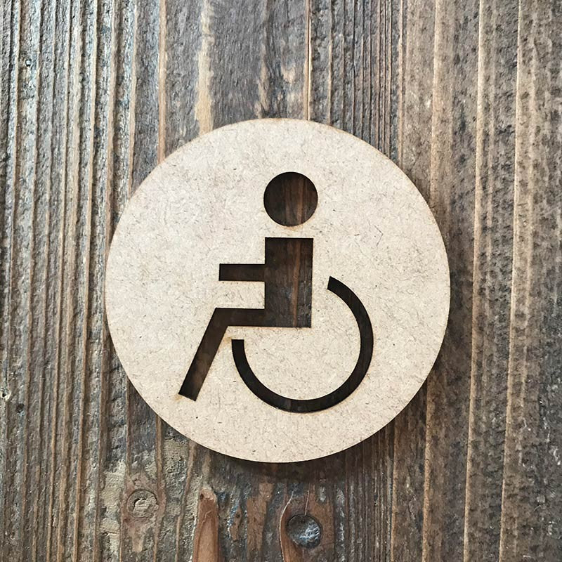 Señal WC "minusválido 03"