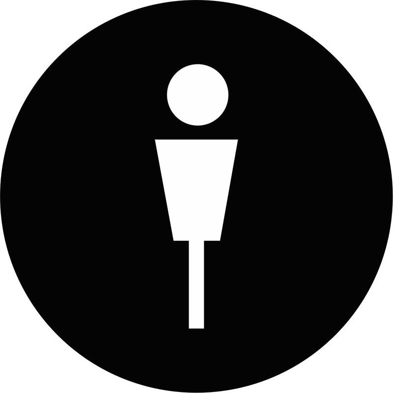 Señal WC "hombre 04"