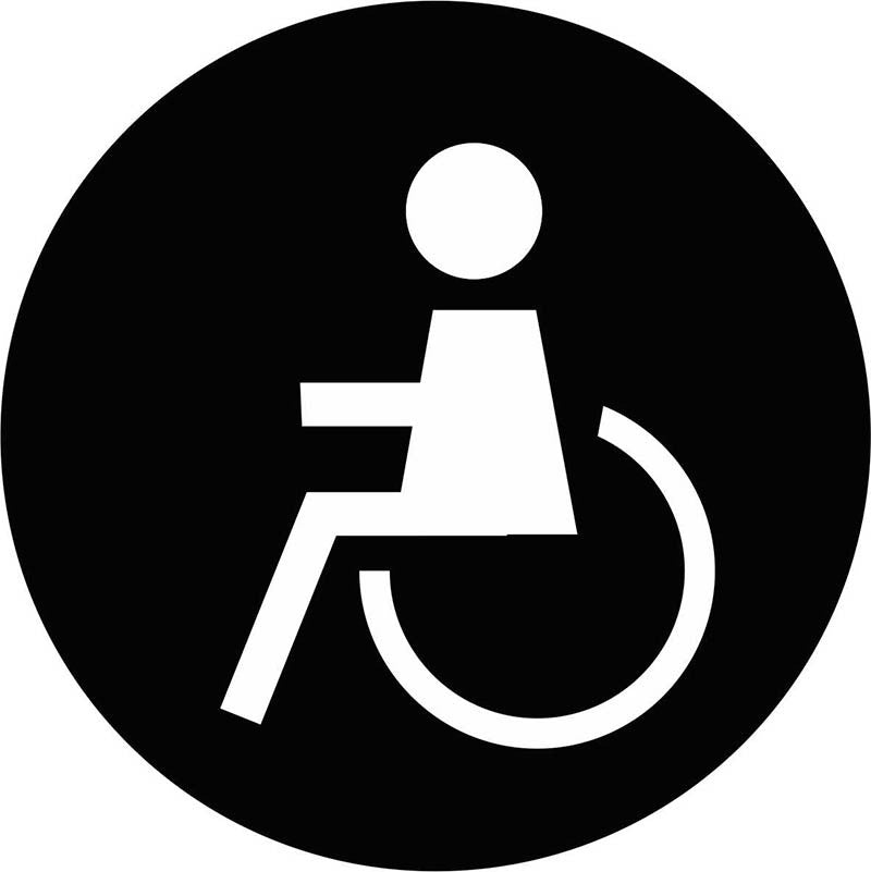 Señal WC "minusválido 04"