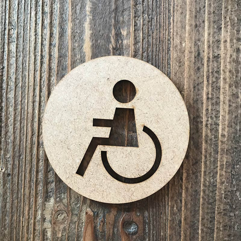 Señal WC "minusválido 04"