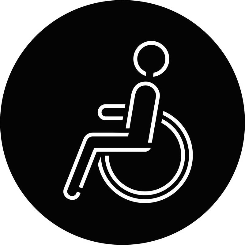 Señal WC "minusválido 05"