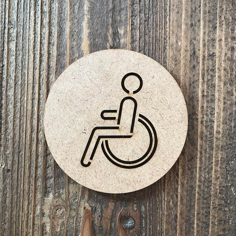 Señal WC "minusválido 05"