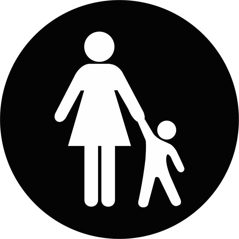 Señal mujer-bebé