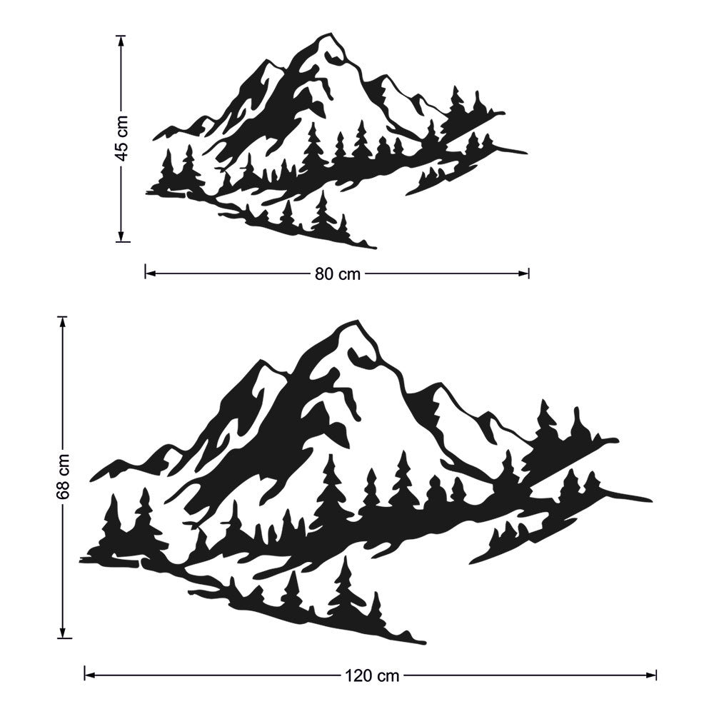 Montañas para decoración de pared