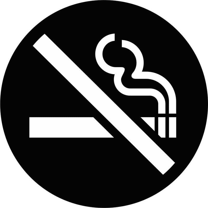 Señal prohibido fumar