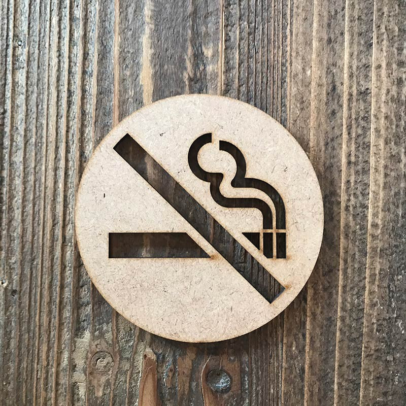 Señal prohibido fumar