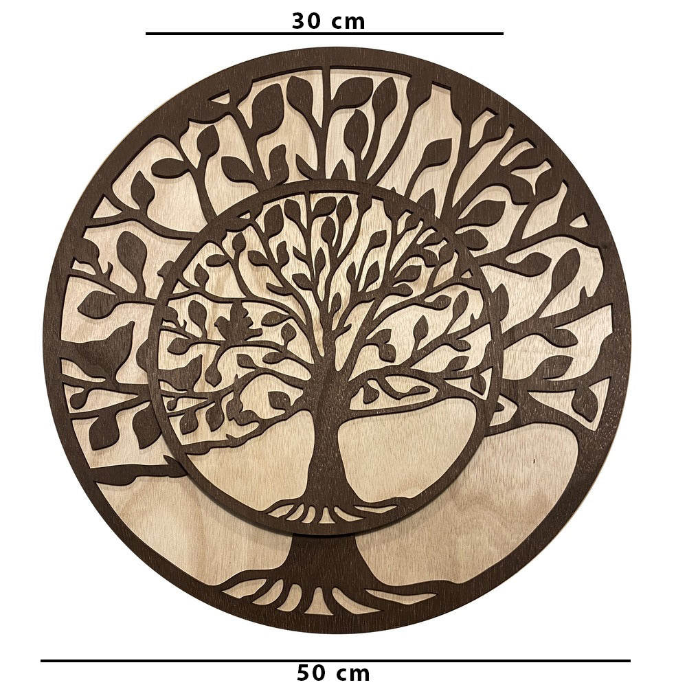 Árbol genealógico personalizado de madera