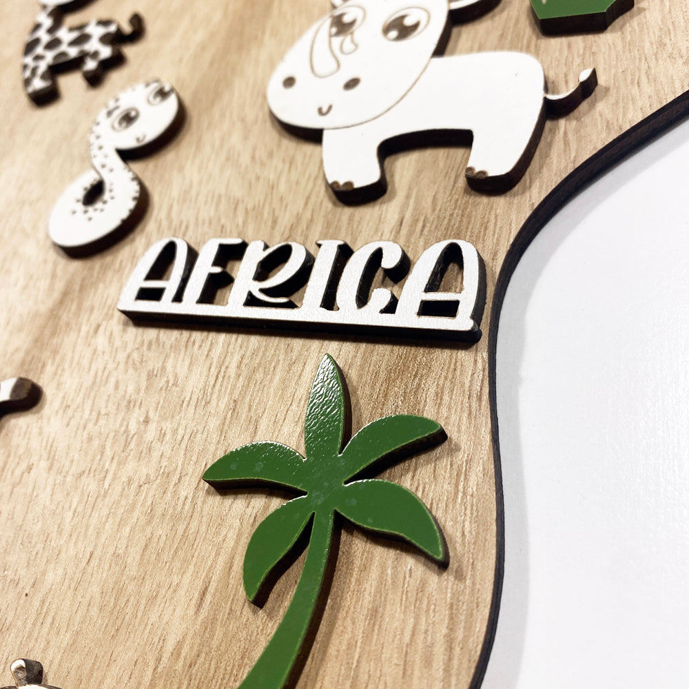 Mapamundi de madera KIDS